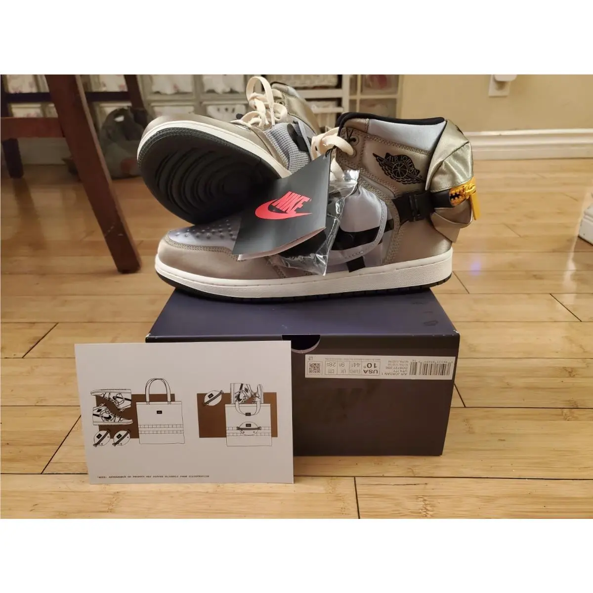 Nike Air Jordan 1 Retro High OG Utility `neutral Olive` Mens Sz 10.5 DO8727-200