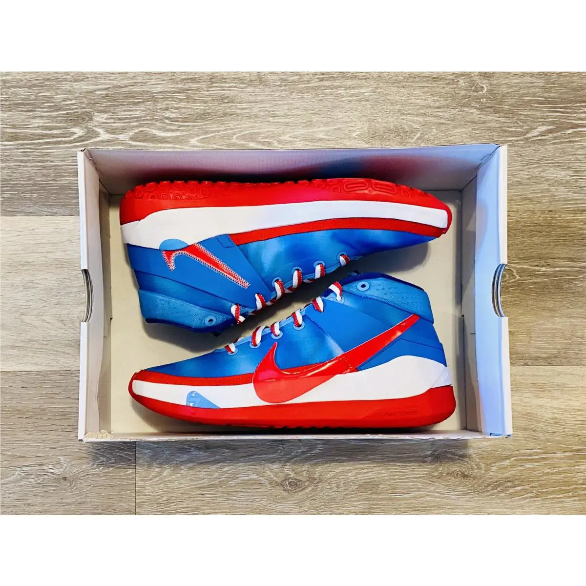 Nike KD 13 Tie Dye NJ Nets Hardwood Classic DC009-400 Men`s 8 Women’s 9.5