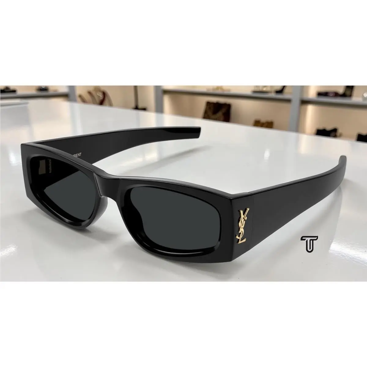 Saint Laurent SL M140 001 Black Black 56 mm Women`s Sunglasses by Yves Saint Laurent