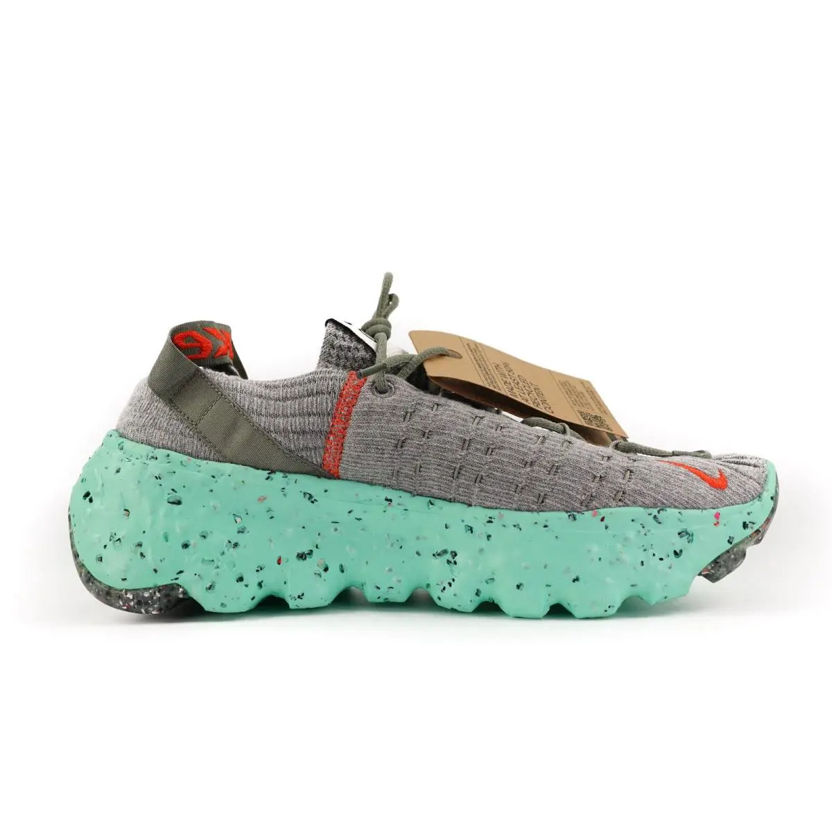 Nike shoes - Nike Space Hippie 04 - Space Hippie - CZ6398-020 - Dark Stucco/Light Bone/Green Glow/Team Orange, Manufacturer: Dark Stucco/Light Bone/Green Glow/Team Orange 3