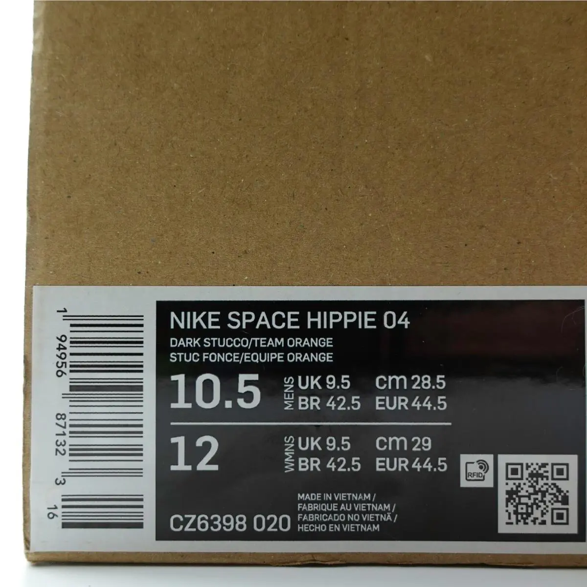 Nike shoes - Nike Space Hippie 04 - Space Hippie - CZ6398-020 - Dark Stucco/Light Bone/Green Glow/Team Orange, Manufacturer: Dark Stucco/Light Bone/Green Glow/Team Orange 9