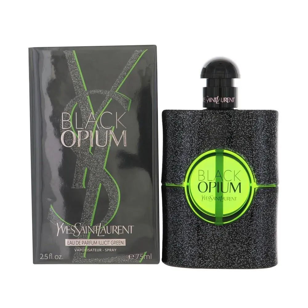 Black Opium Illicit Green by Yves Saint Laurent Box For Women 2.5 Oz Eau De