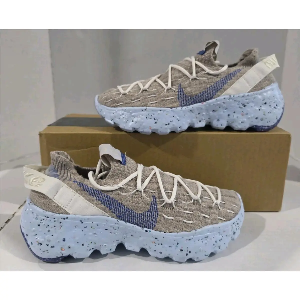 Space Hippie 04 Astronomy Blue `this is Trash` Women`s Sz 6 CD3476-101 by Nike