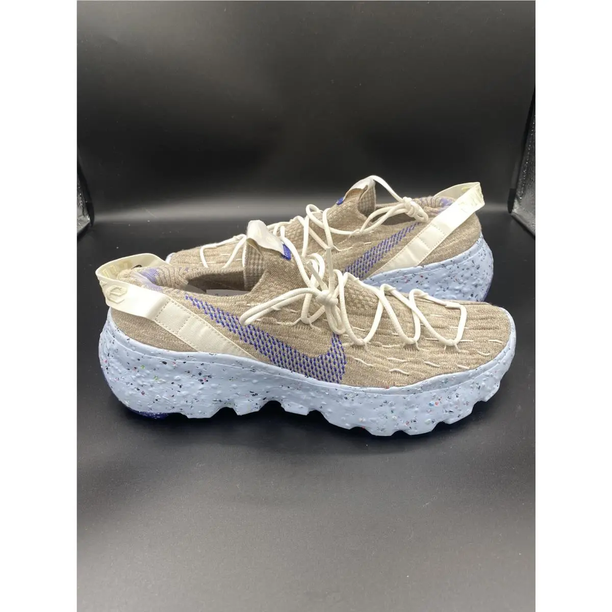 Mens Nike Space Hippie 04 Running Shoe Mens 10 Sail Blue Fossil CD3476-101