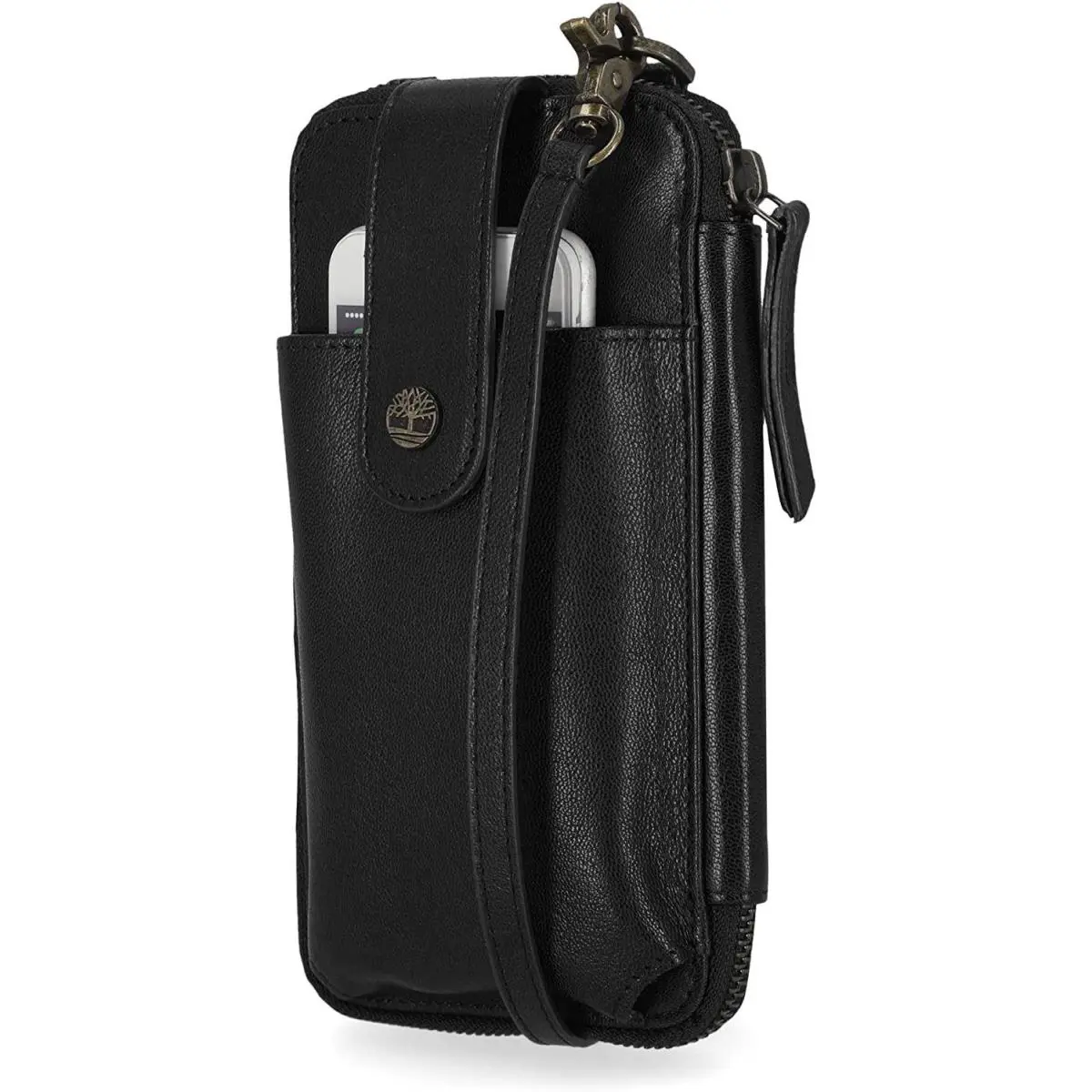 Timberland Women`s Wallet Rfid Leather Crossbody Phone Bag Wallet Black