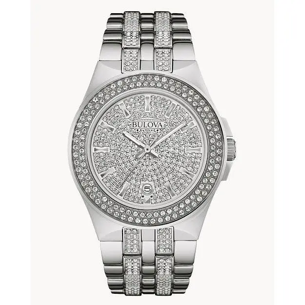 Bulova Men`s Crystal 40mm Quartz Watch 96B235