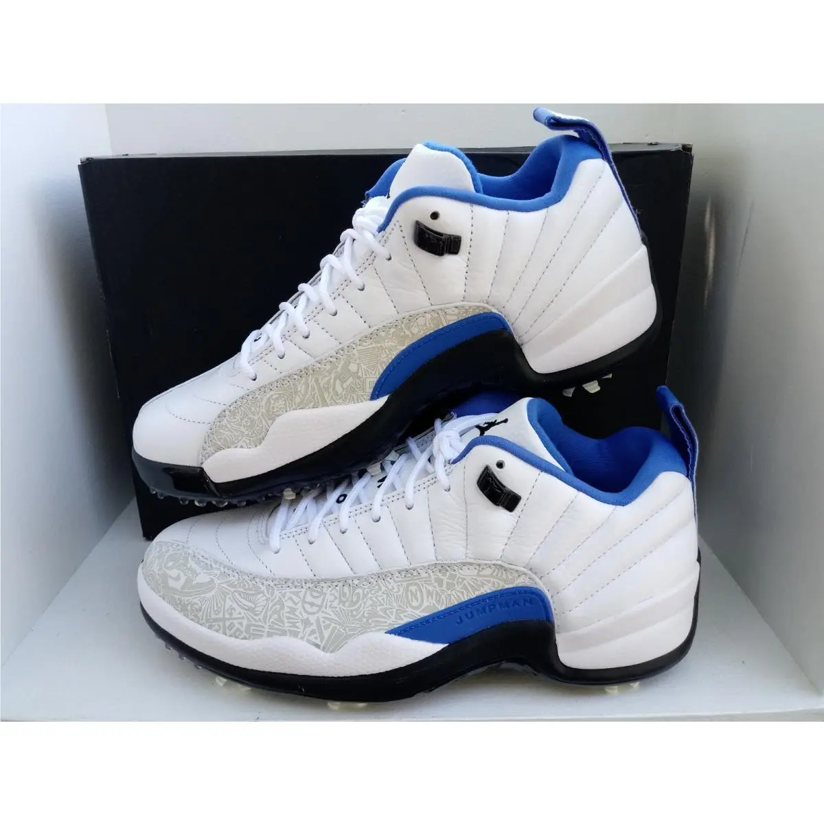Nike shoes - JORDAN XII G NRG P22 - DM9015-105 - WHITE/BLACK GAME- ROYAL 2
