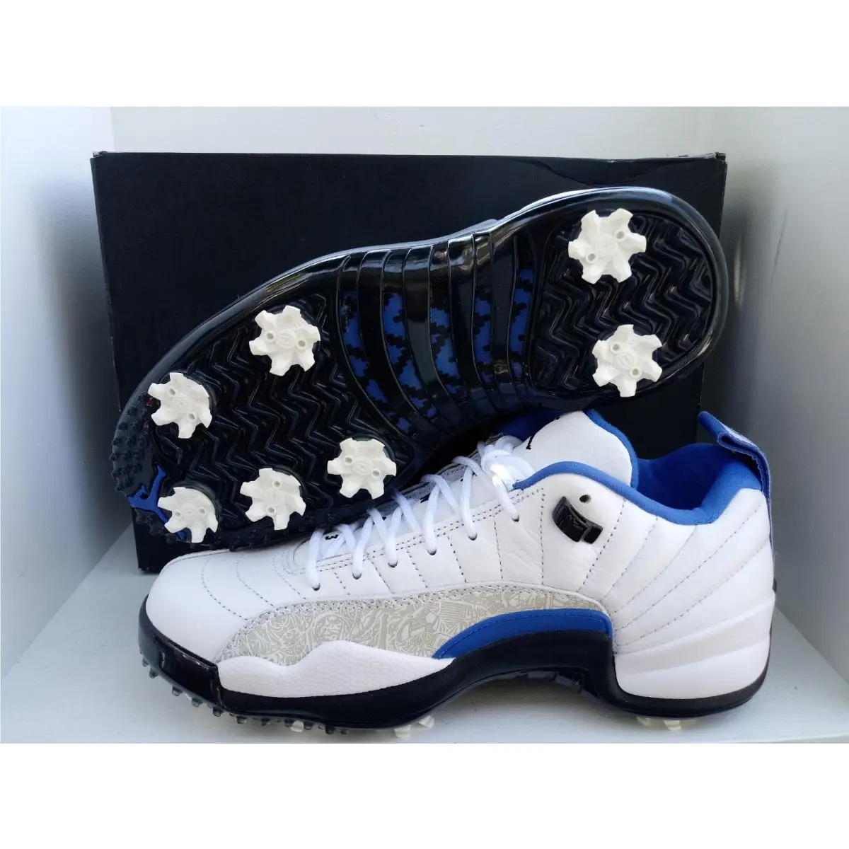 Nike shoes - JORDAN XII G NRG P22 - DM9015-105 - WHITE/BLACK GAME- ROYAL 12