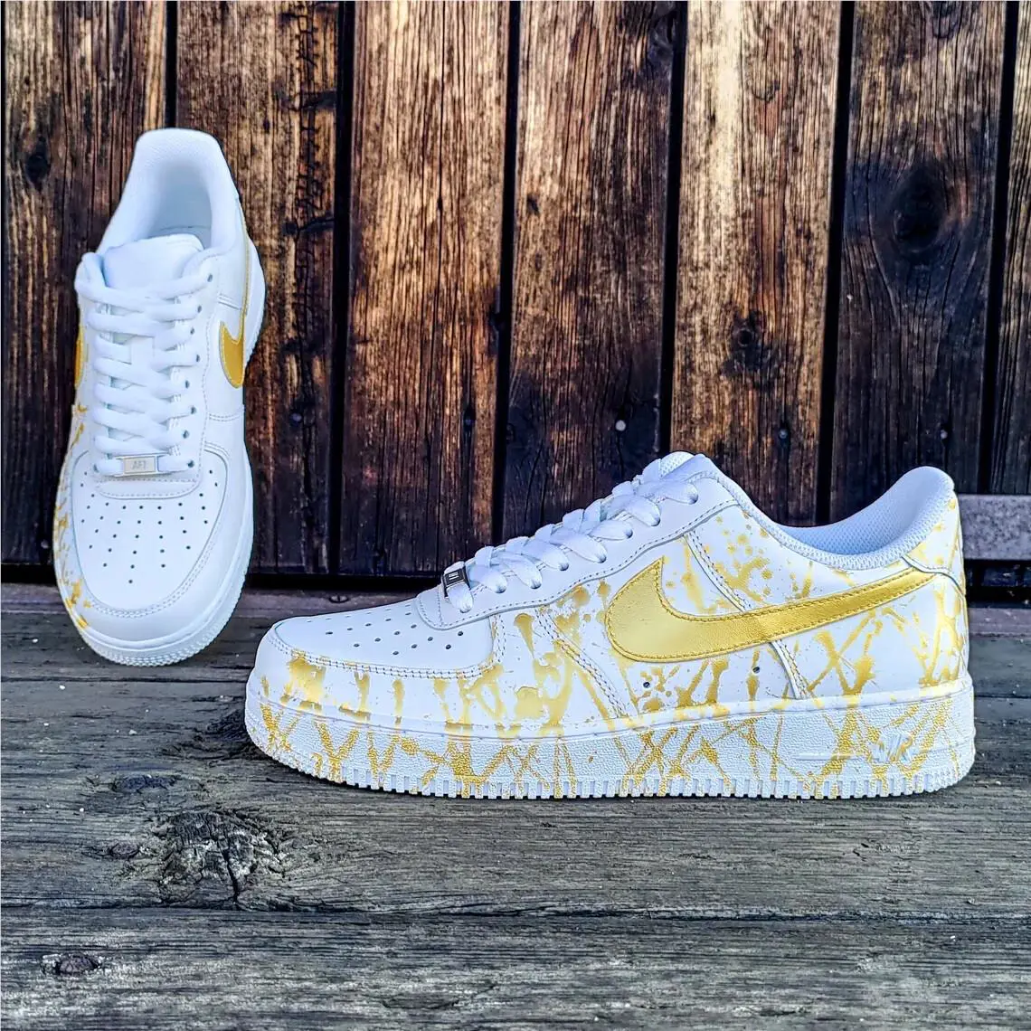 Nike shoes - Nike Air Force 1 - Air Force - DD8959-100 - Gold 0