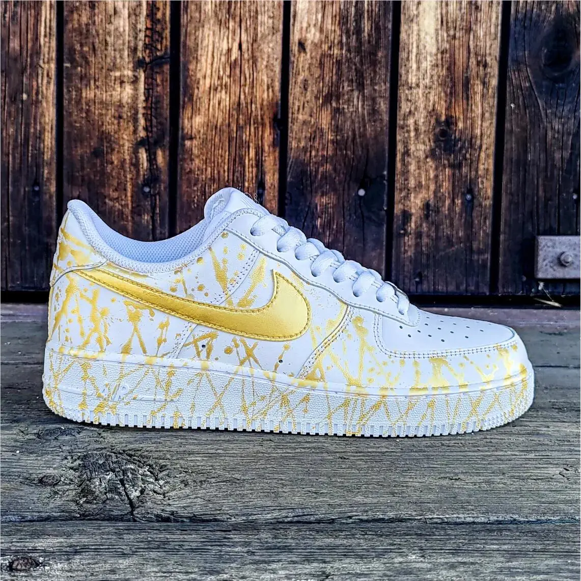 Nike shoes - Nike Air Force 1 - Air Force - DD8959-100 - Gold 7