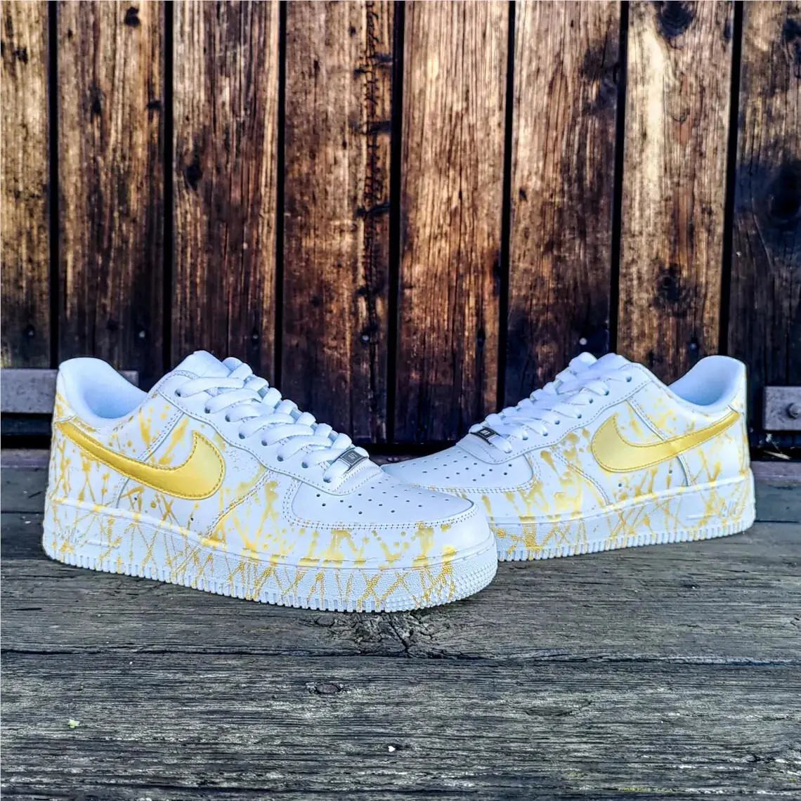 Nike shoes - Nike Air Force 1 - Air Force - DD8959-100 - Gold 23