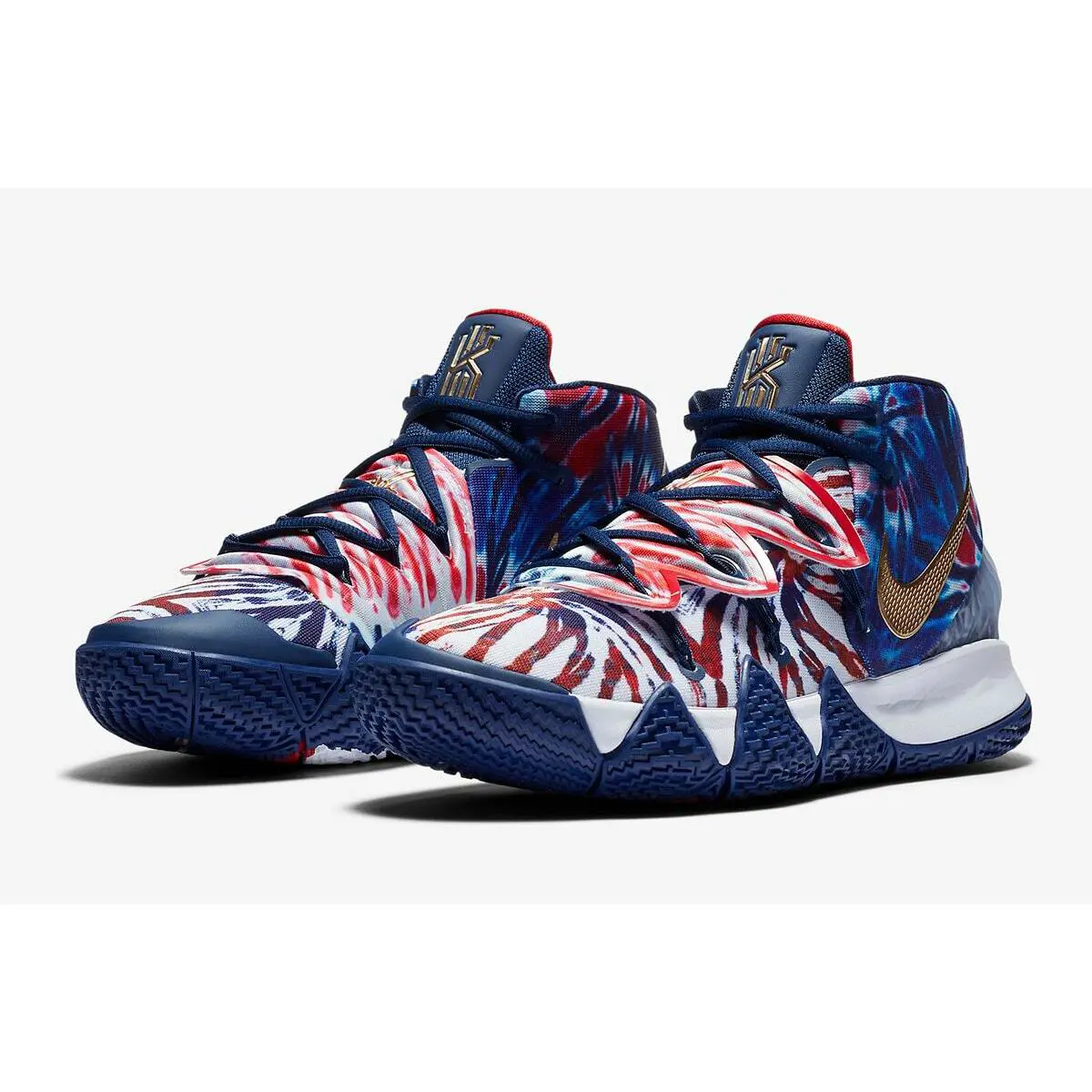 Nike shoes - Kyrie 6 - Kyrie - Blue Void, Metallic Gold, White 2
