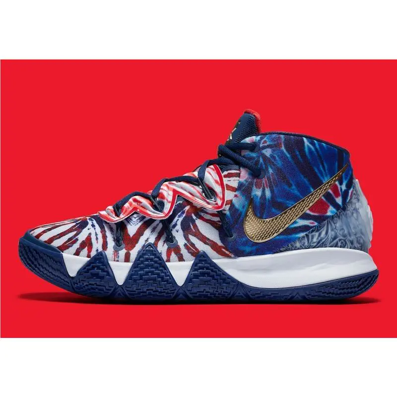 Nike shoes - Kyrie 6 - Kyrie - Blue Void, Metallic Gold, White 3