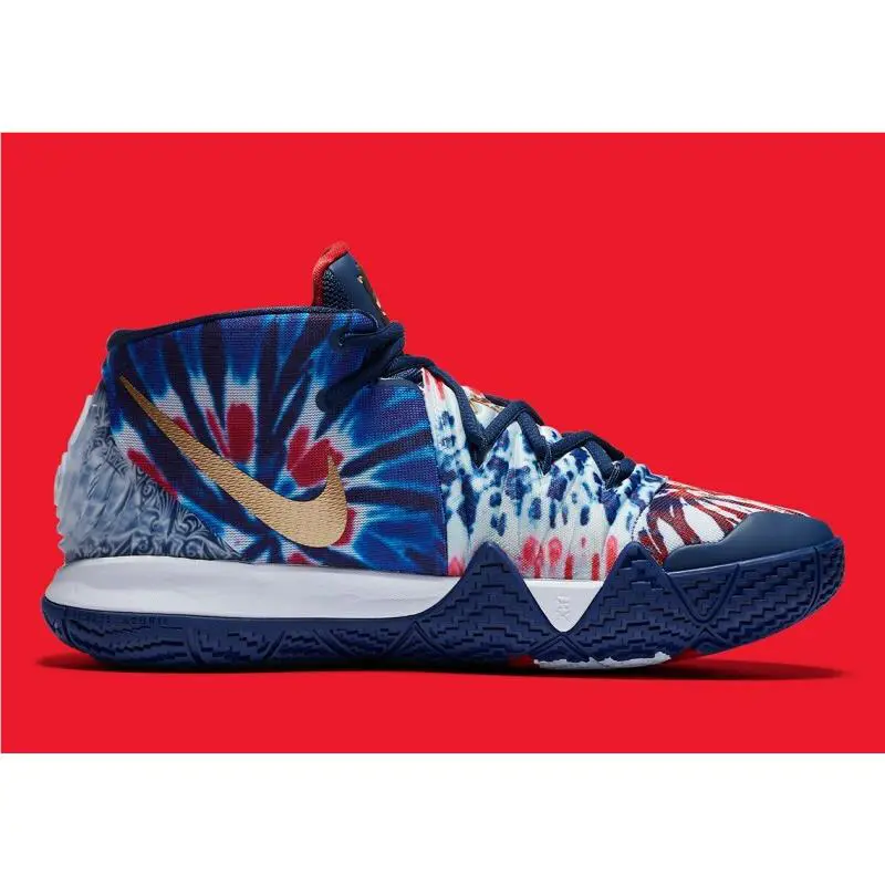 Nike shoes - Kyrie 6 - Kyrie - Blue Void, Metallic Gold, White 7