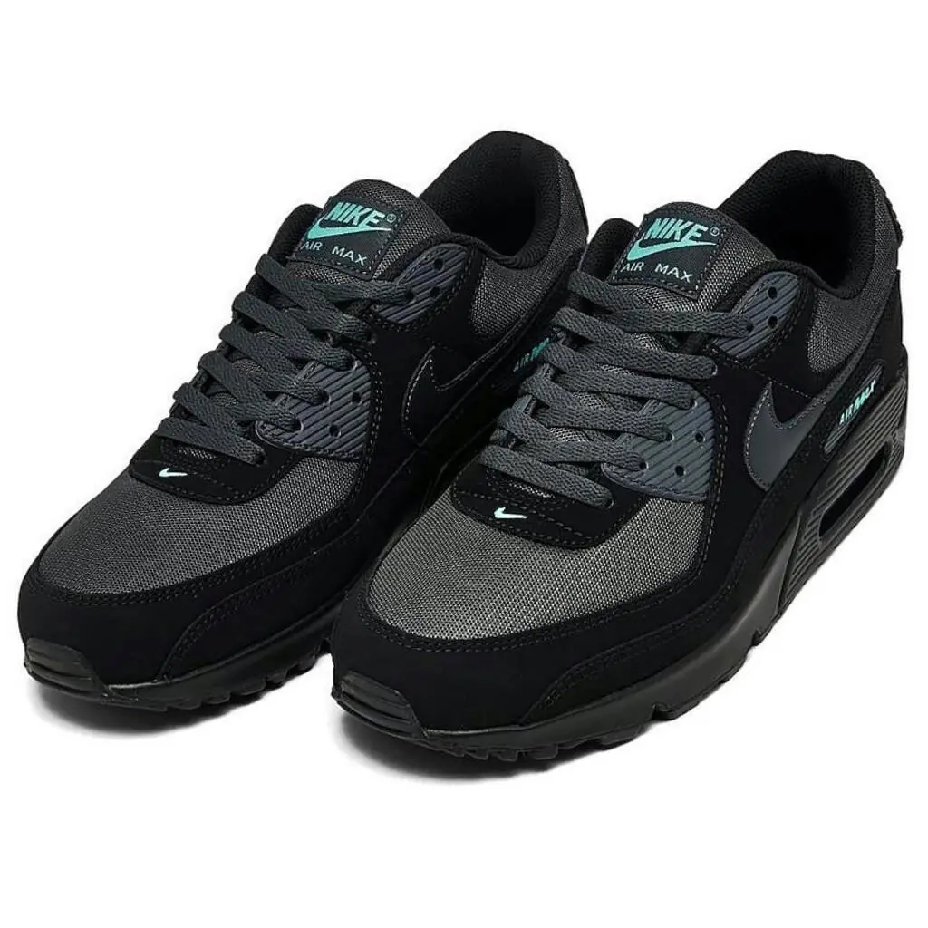 Nike shoes - Nike Air Max 90 - Air Max - Black, Maufacturer: Black/Anthracite/Aurora Green 9