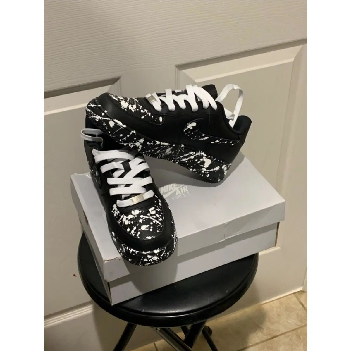 Nike shoes - Nike Air Force 1 - Air Force - Black 1