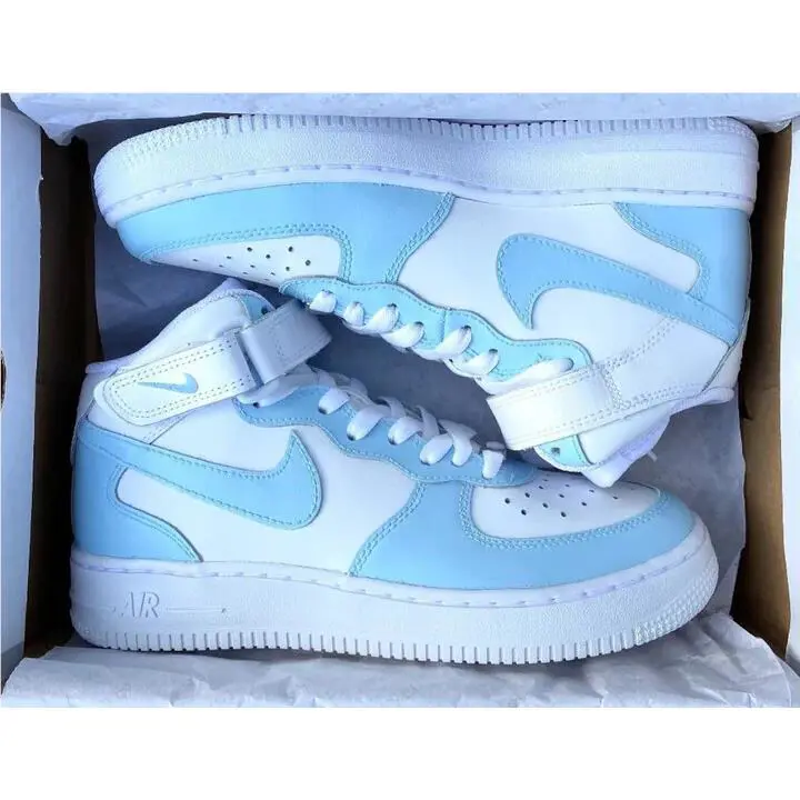 Nike shoes - Nike Air Force 1 - Air Force - DH2934-111 - White, Two Tone: Baby Blue 0