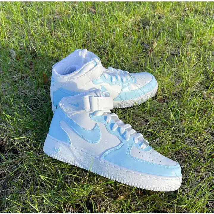 Nike shoes - Nike Air Force 1 - Air Force - DH2934-111 - White, Two Tone: Baby Blue 1
