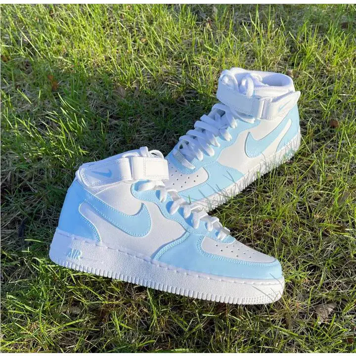 Nike shoes - Nike Air Force 1 - Air Force - DH2934-111 - White, Two Tone: Baby Blue 5