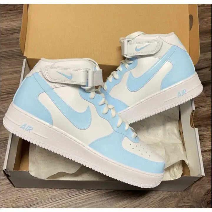 Nike shoes - Nike Air Force 1 - Air Force - DH2934-111 - White, Two Tone: Baby Blue 6