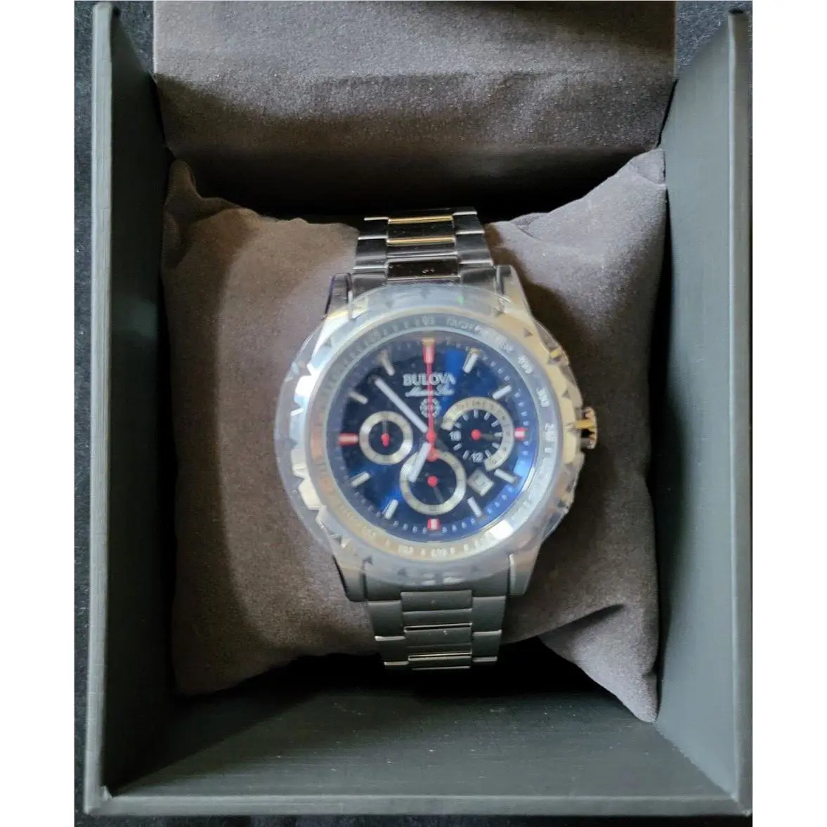 Bulova Men’s Marine Star 6-Hand Quartz Chronograph Stainless Steel Watch