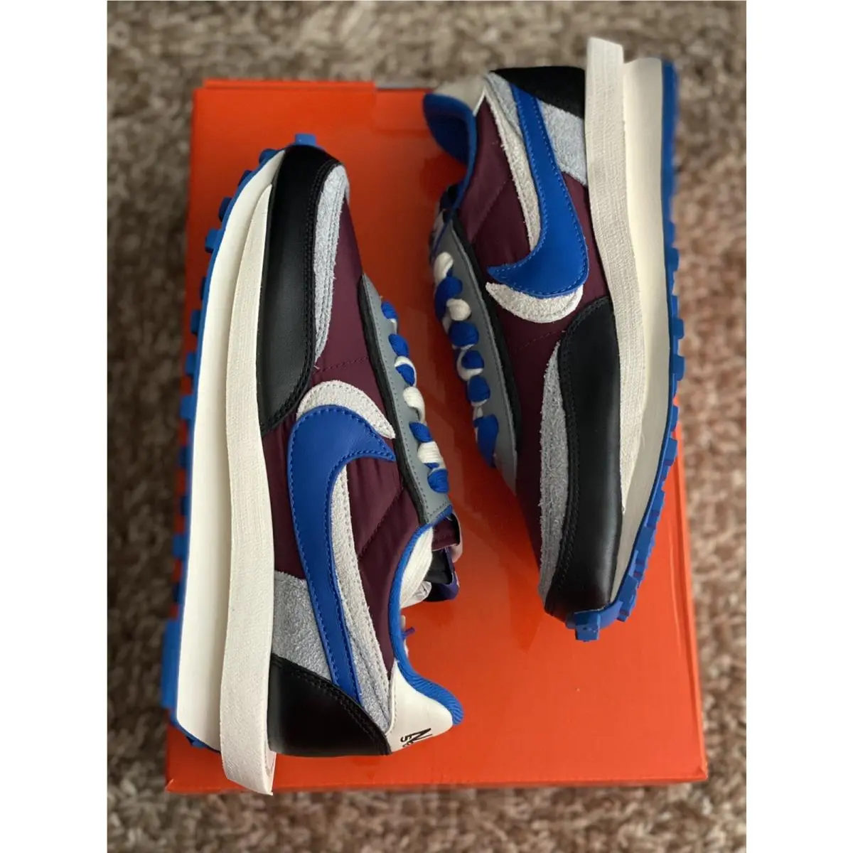 Nike shoes - Nike LDWaffle sacai - LDWaffle sacai - DJ4877-600 - Night Maroon / Team Royal 3