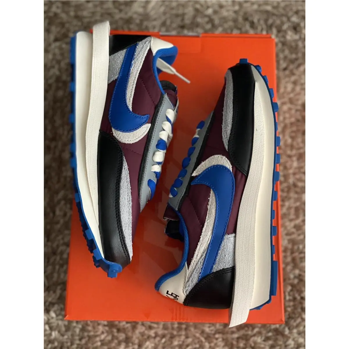 Nike shoes - Nike LDWaffle sacai - LDWaffle sacai - DJ4877-600 - Night Maroon / Team Royal 4