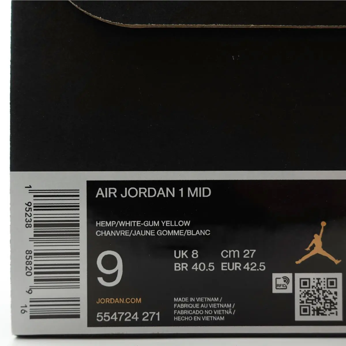 Nike shoes - Nike Air Jordan 1 Mid - 554724-271 - Tan, White 0