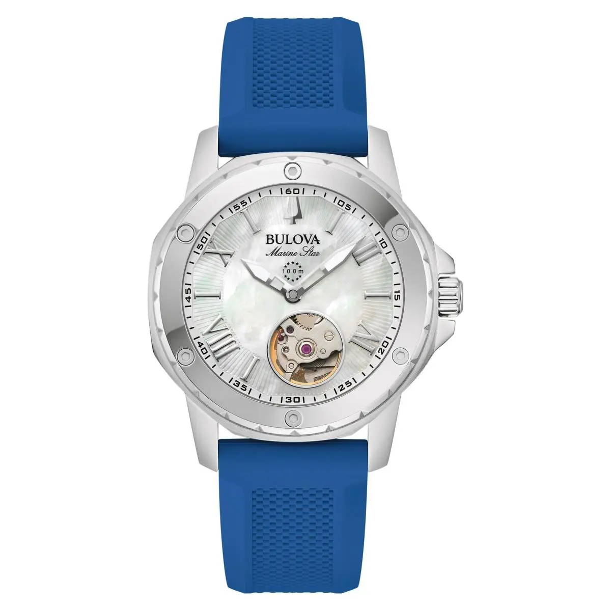 Women`s Marine Star 35mm Automatic Watch 96L324 by Bulova