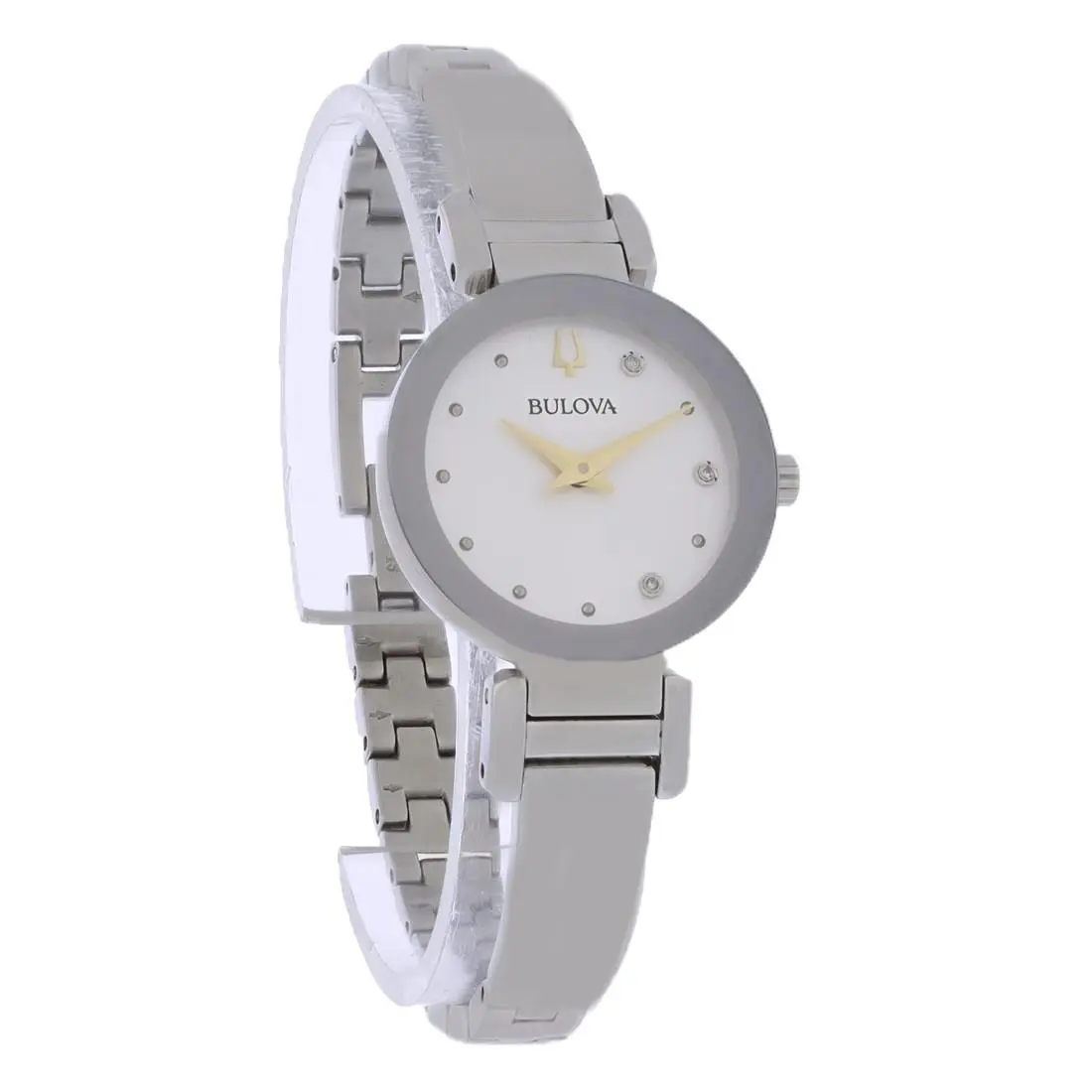 Bulova Marc Anthony Women`s Diamond Stainless Steel Quartz Watch - 96P241