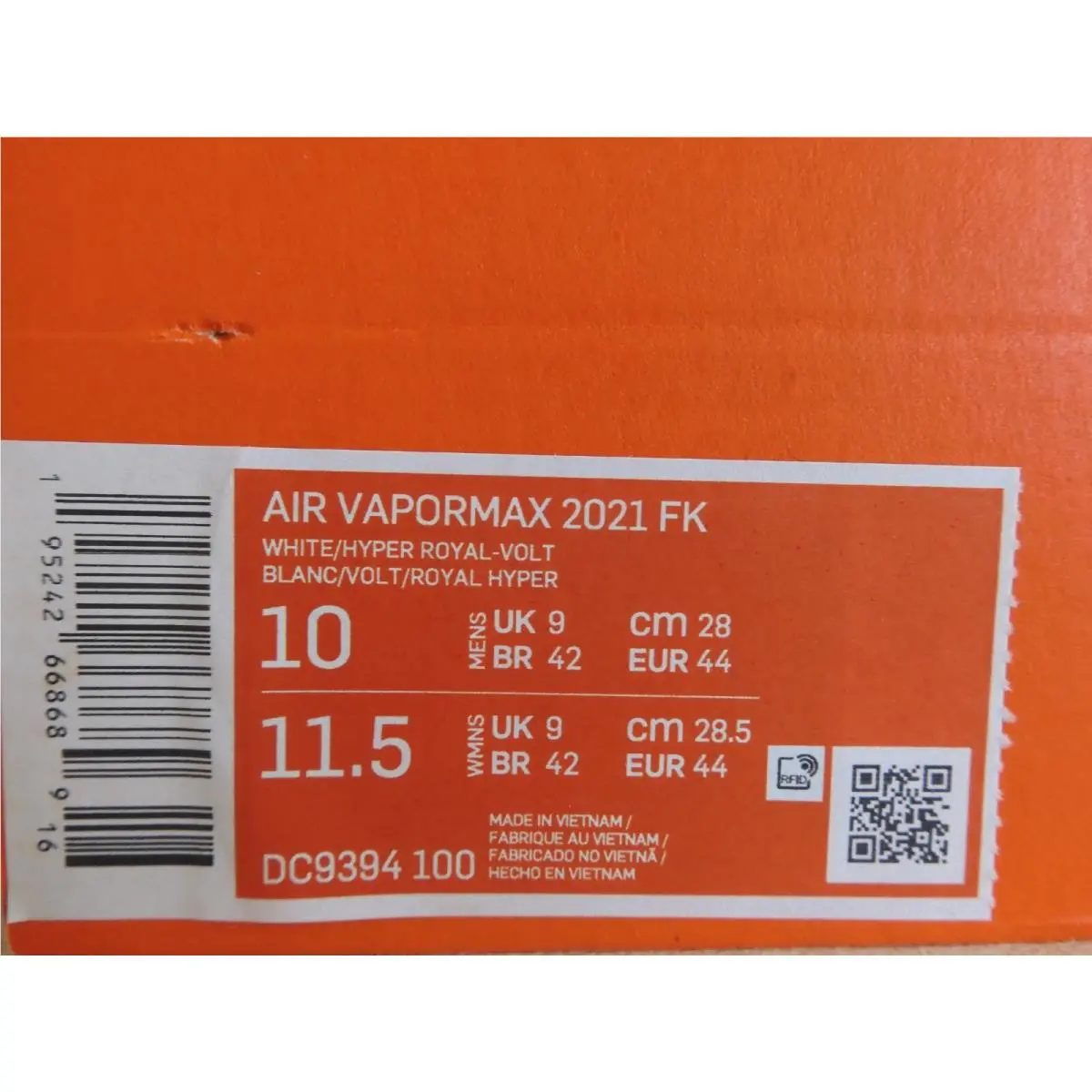 Nike shoes - Nike Air Vapormax Flyknit - Air Vapormax Flyknit - DC9394100 - White (UPC: 195242668689) 3