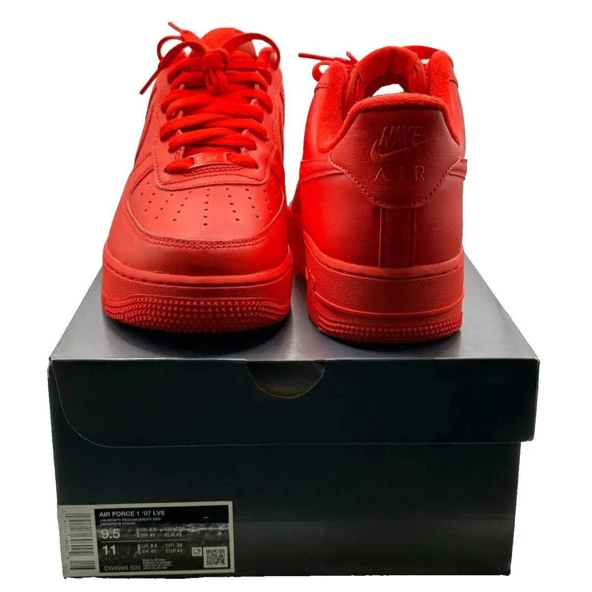Nike Air Force 1 07 LV8 University Red Size M 9.5 / W 11 CW6999-600 - University Red