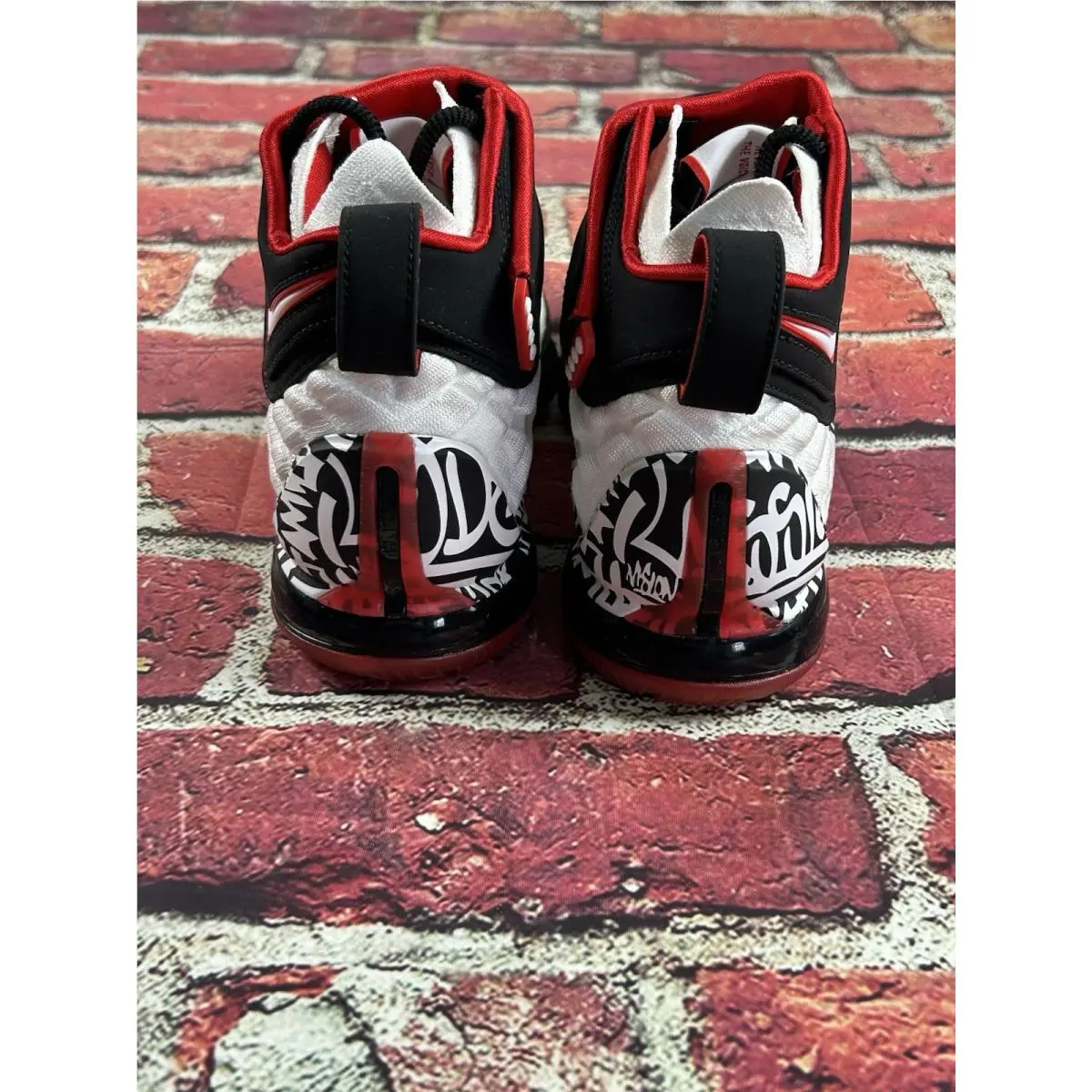 Nike shoes - Lebron Graffiti 17 XVII - Lebron Graffiti XVII - CT6047100 - White / Black / Red 2
