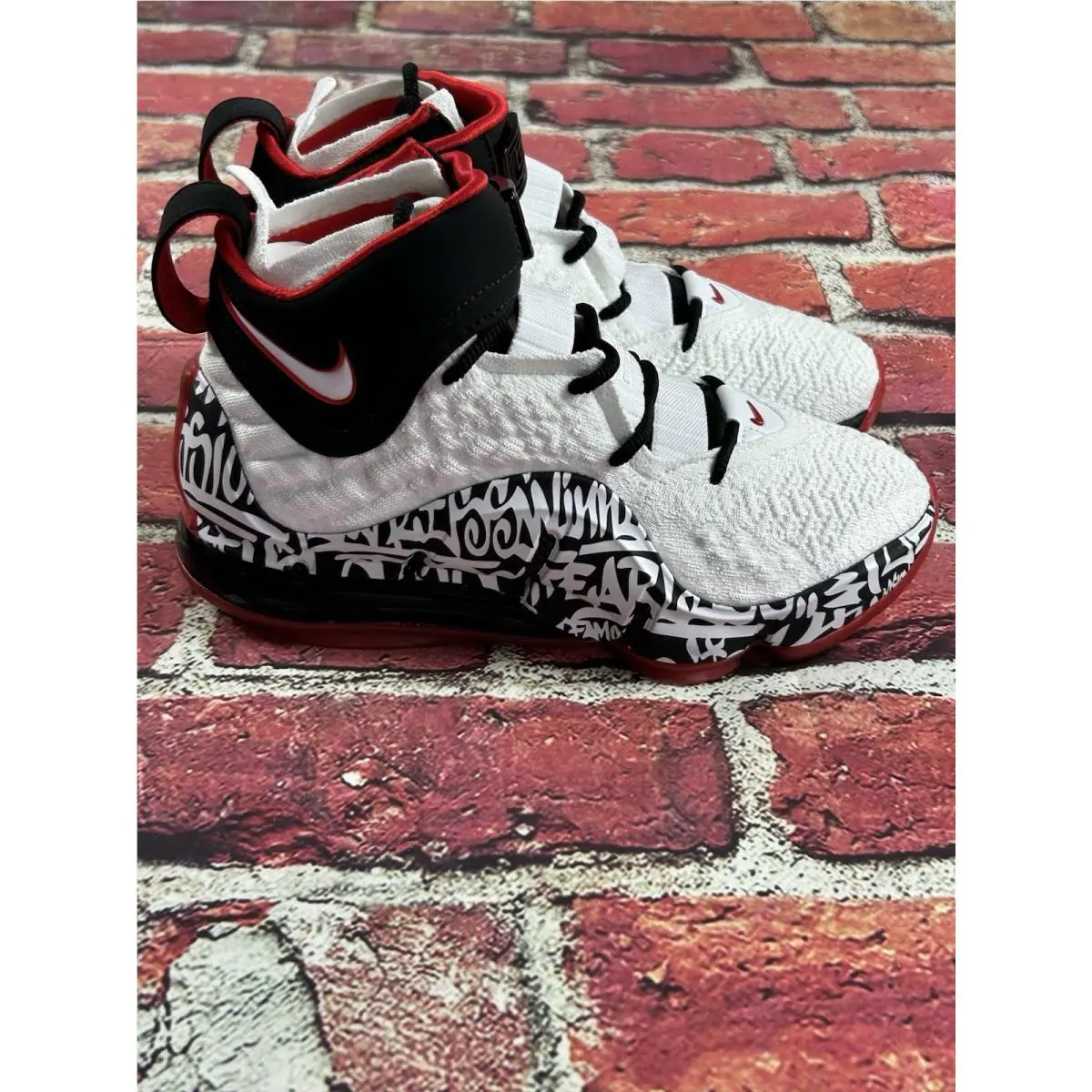 Nike shoes - Lebron Graffiti 17 XVII - Lebron Graffiti XVII - CT6047100 - White / Black / Red 3