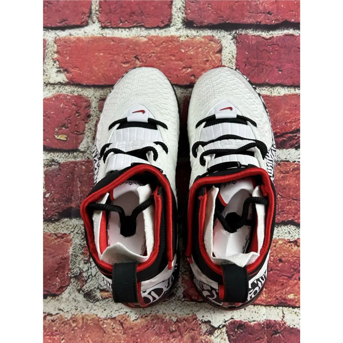 Nike shoes - Lebron Graffiti 17 XVII - Lebron Graffiti XVII - CT6047100 - White / Black / Red 4