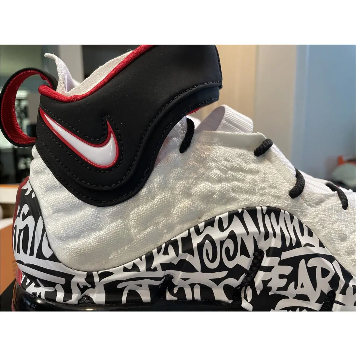 Nike shoes - Lebron Graffiti 17 XVII - Lebron Graffiti XVII - CT6047100 - White / Black / Red 5