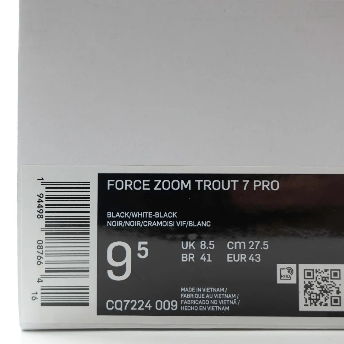 Nike shoes - Nike Force Zoom Trout - Force Zoom Trout - CQ7224-009 - Black 9