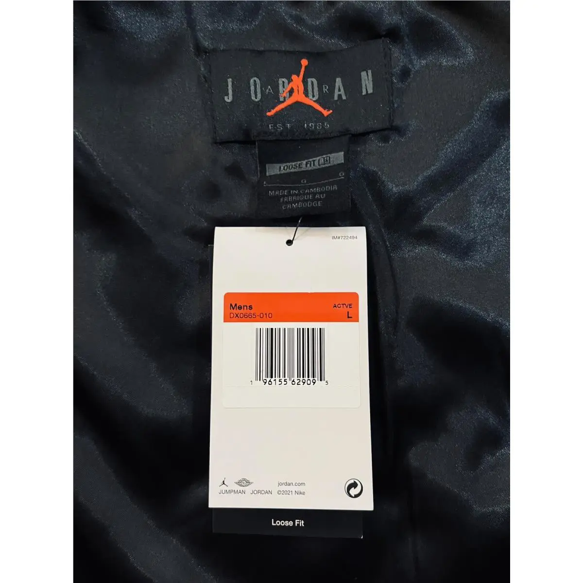 Nike clothing - Air Jordan Zion Jacket - Air Zion Jacket - DX0665-010 - Black (UPC: 0196155629095) 5