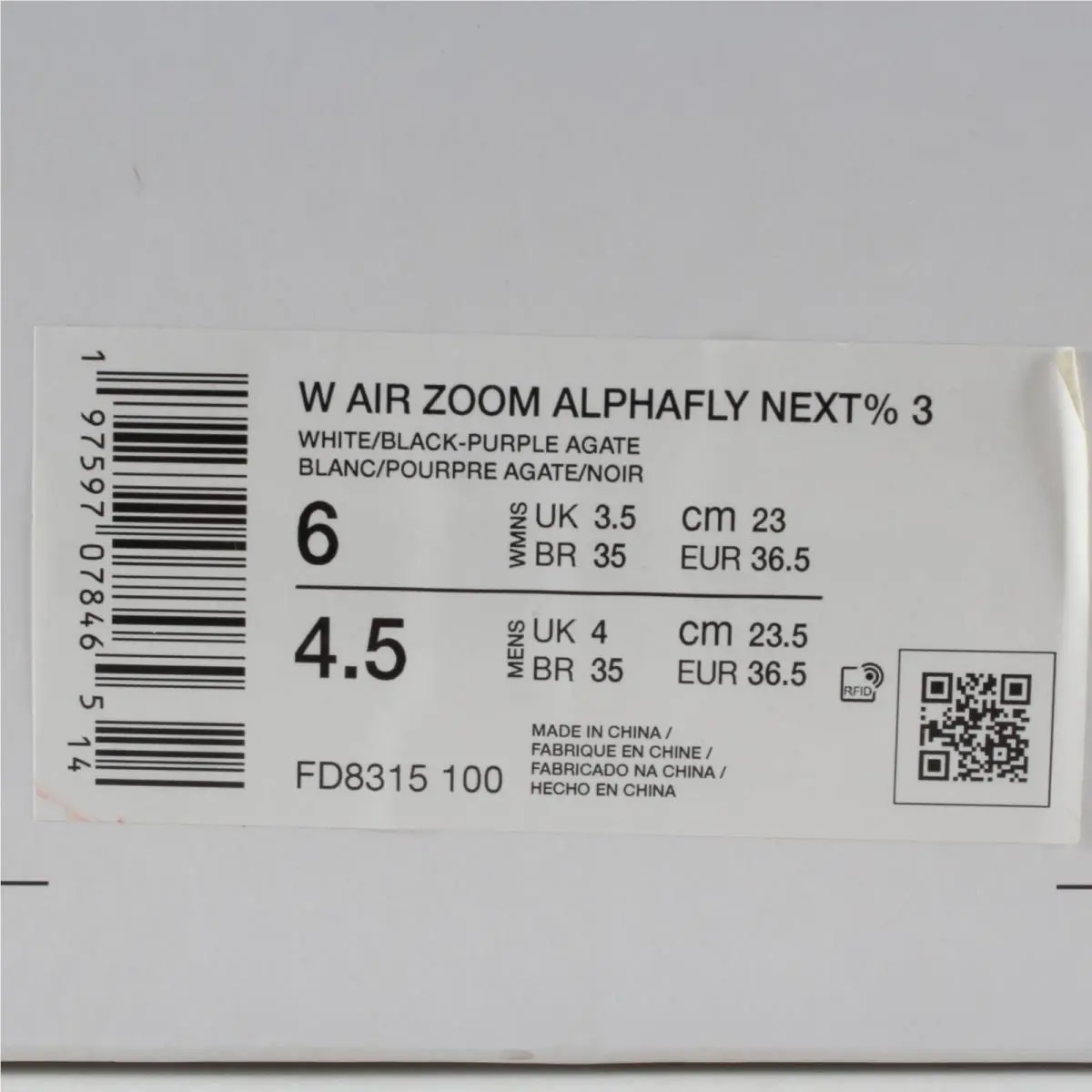 Nike shoes - Nike Air Zoom Alphafly NEXT% 3 - FD8315-100 - Purple 9