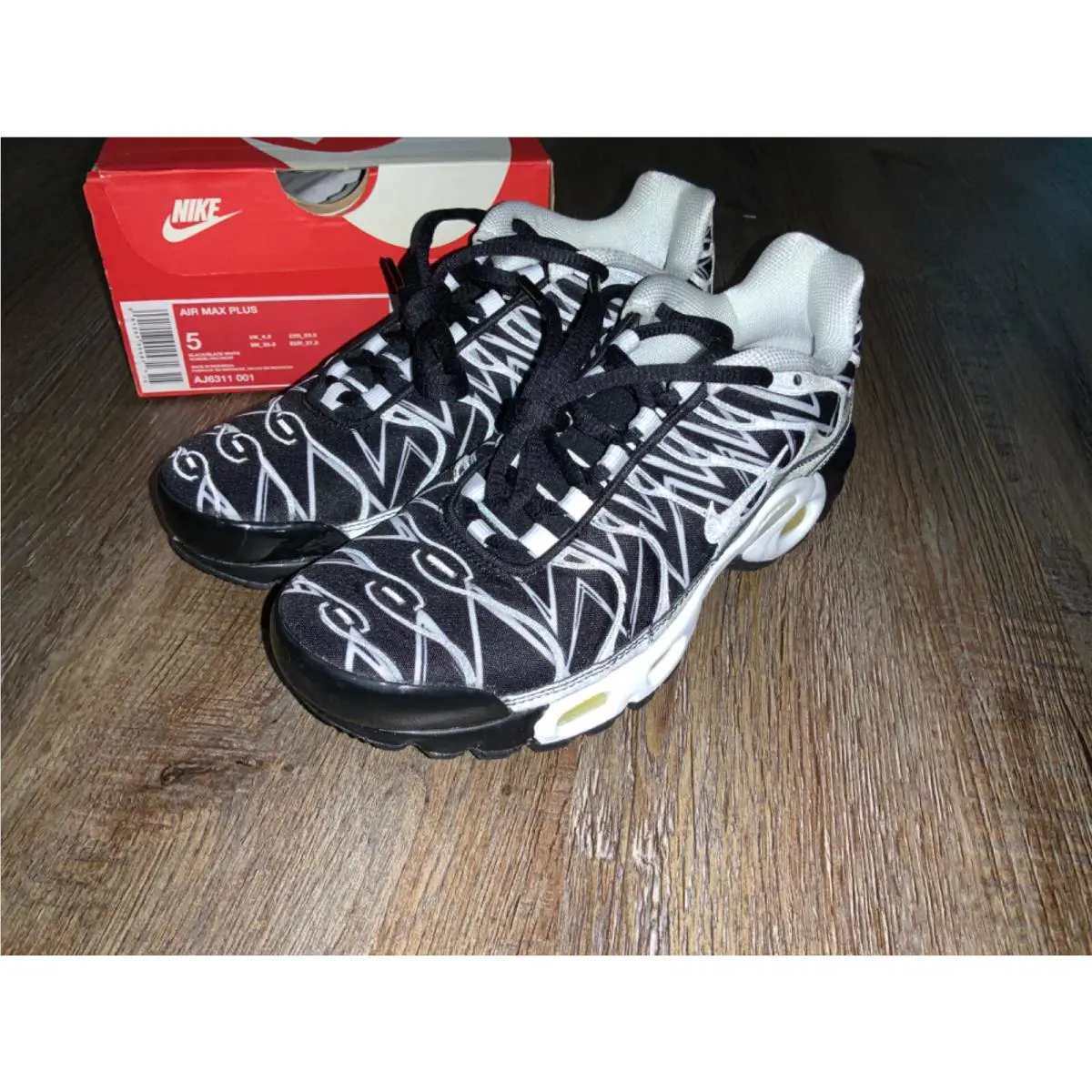 Nike shoes - Nike Air Max Plus TN - AJ6311-001 - Black, Manufacturer: Black, White 0