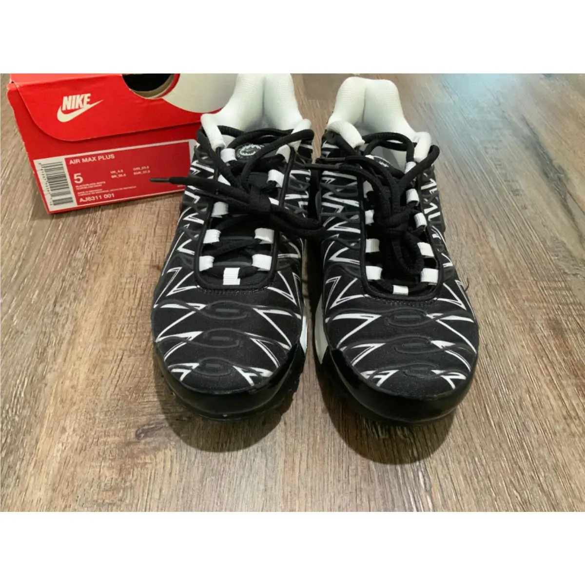 Nike shoes - Nike Air Max Plus TN - AJ6311-001 - Black, Manufacturer: Black, White 3