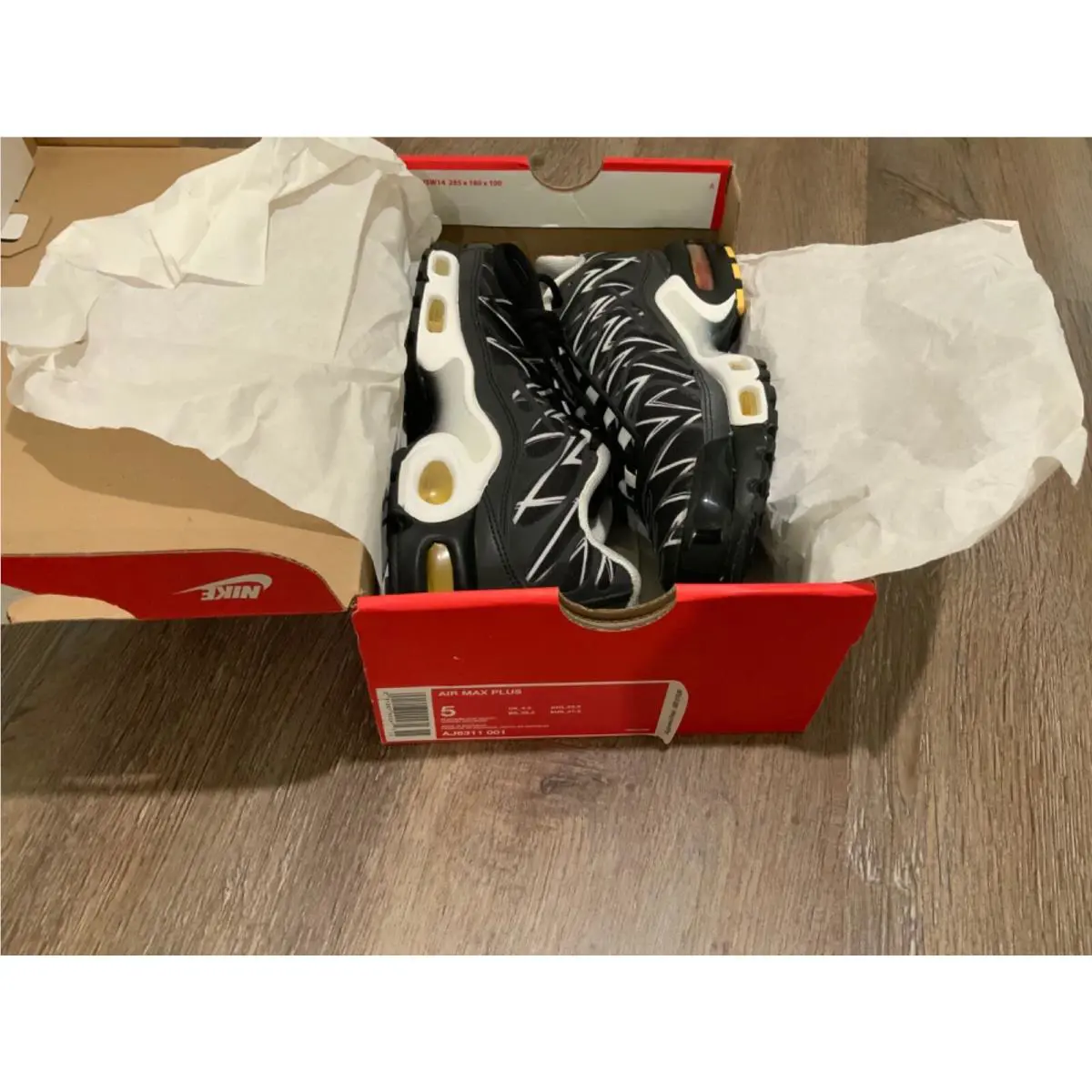 Nike shoes - Nike Air Max Plus TN - AJ6311-001 - Black, Manufacturer: Black, White 7