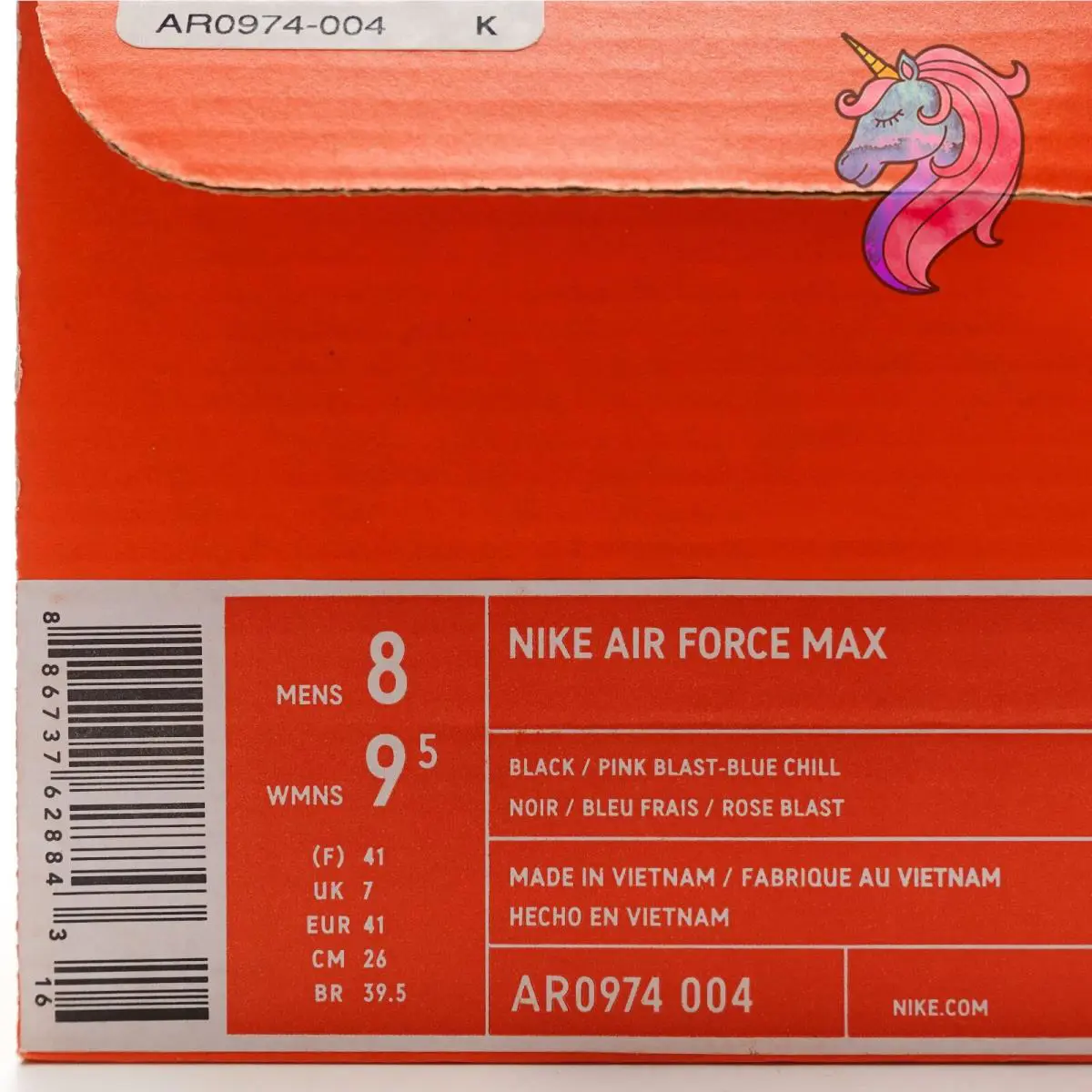 Nike shoes - Nike Air Force Max - Air Force Max - AR0974-004 - Black, Pink 9