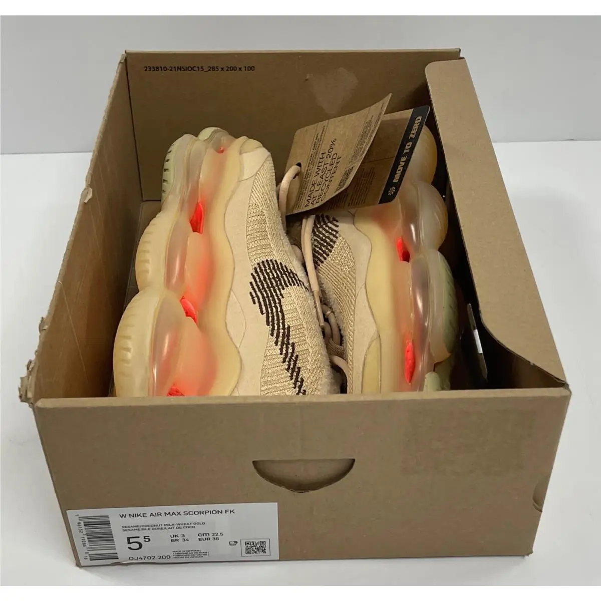 Nike shoes - Nike Air Max Scorpion - Air Max Scorpion - DJ4702-200 - Sesame (UPC: 196152192868) 8