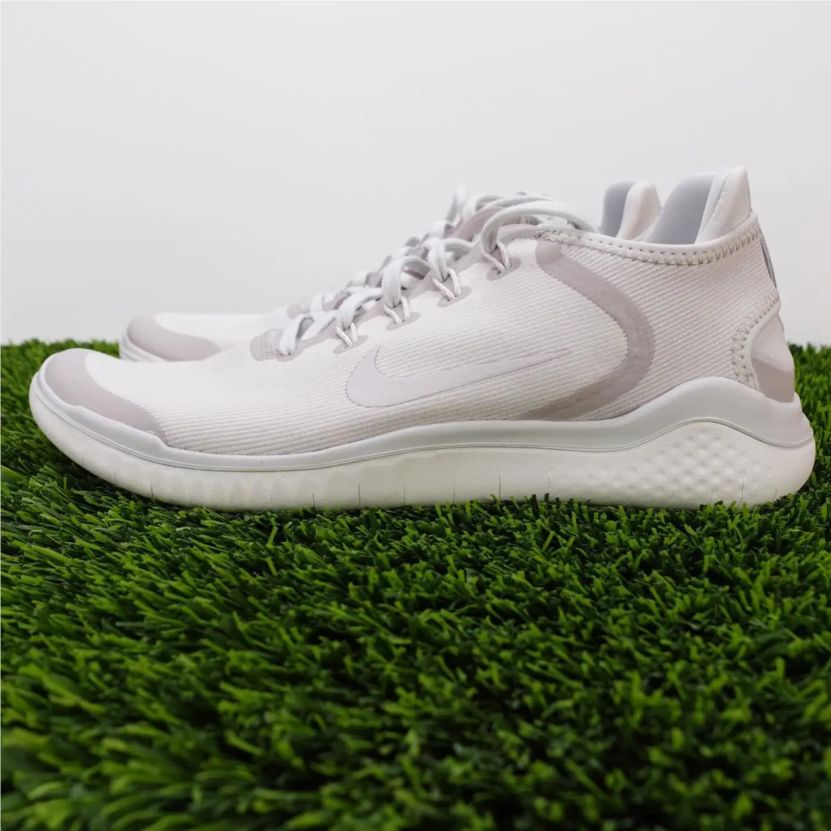 Nike Free RN 2018 Sun Womens Size 11 Vast Grey/summit White AH5208 001 Mens 9.5