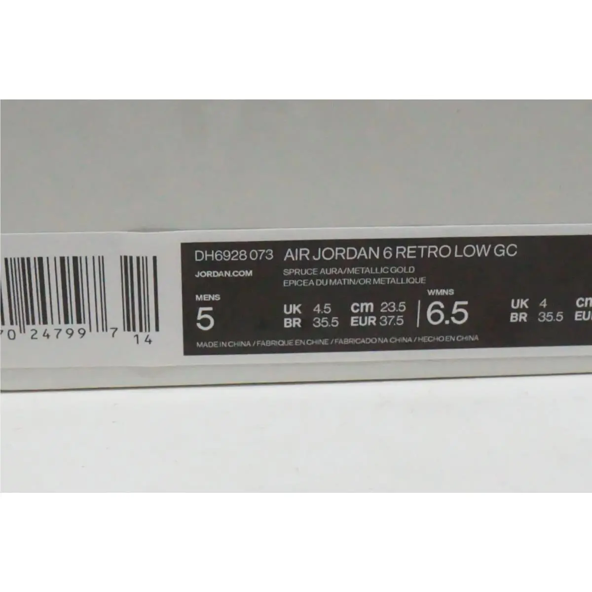 Nike shoes - Air Jordan 6 - Air - DH6928-073 - White 9