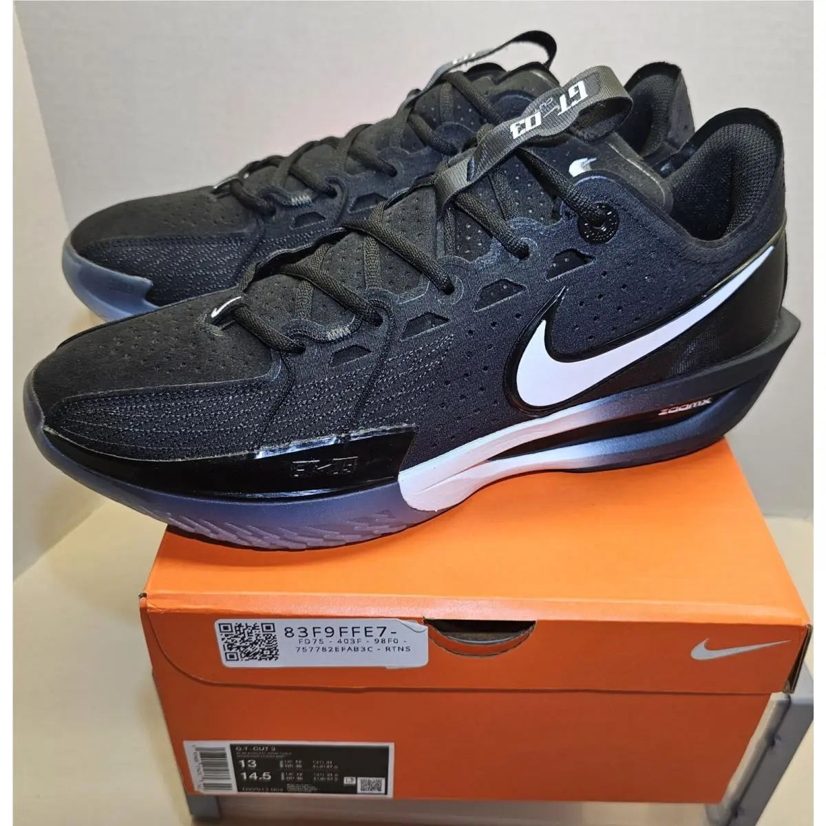 Nike shoes - Nike Air Zoom GT Cut 3 - DV2913-004 - Black/White/Iron Grey 1