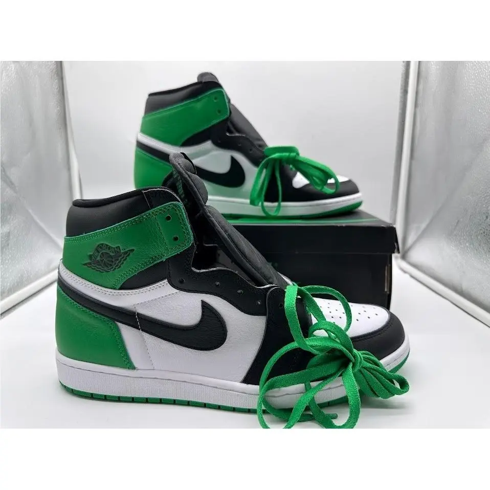 Nike Air Jordan 1 Retro High OG Lucky Green Black White DZ5485-031 Mens Sneaker