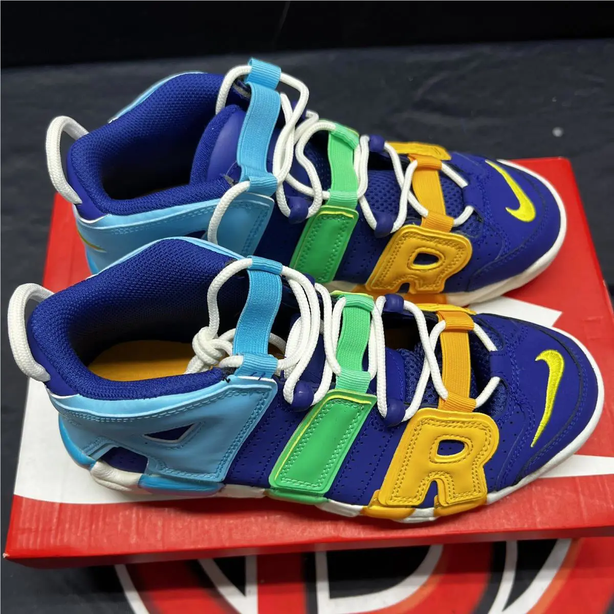Nike shoes - Nike Air More Uptempo - Air More Uptempo - Deep Royal Blue/Opti yellow 1