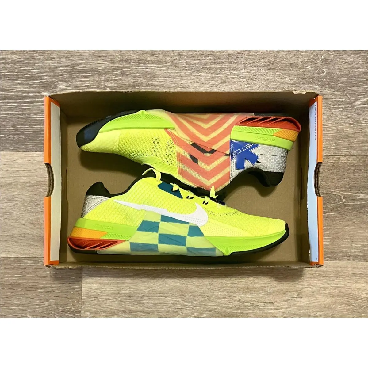Nike Metcon 7 Amp `volt White Black Spruce` DH3382-703 Men`s 8 Women`s 9.5